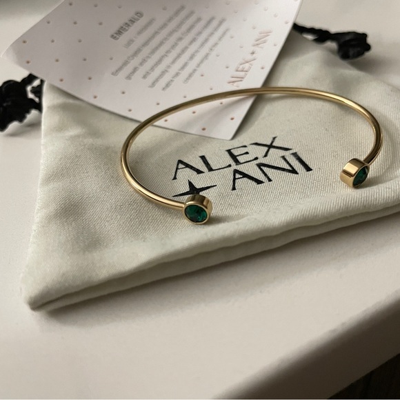 ALEX AND ANI Emerald Flex Cuff Bracelet - Picture 4 of 4